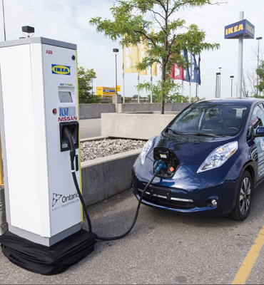 electric vehicle charging installation